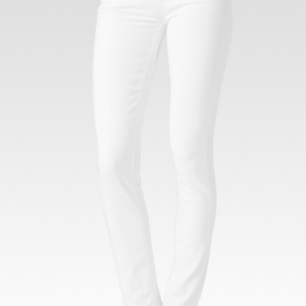 NWT Paige Peg Skinny Jeans in Optic White Size 27